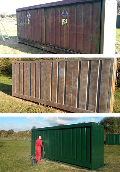 Metal Container Cleaning and Painting